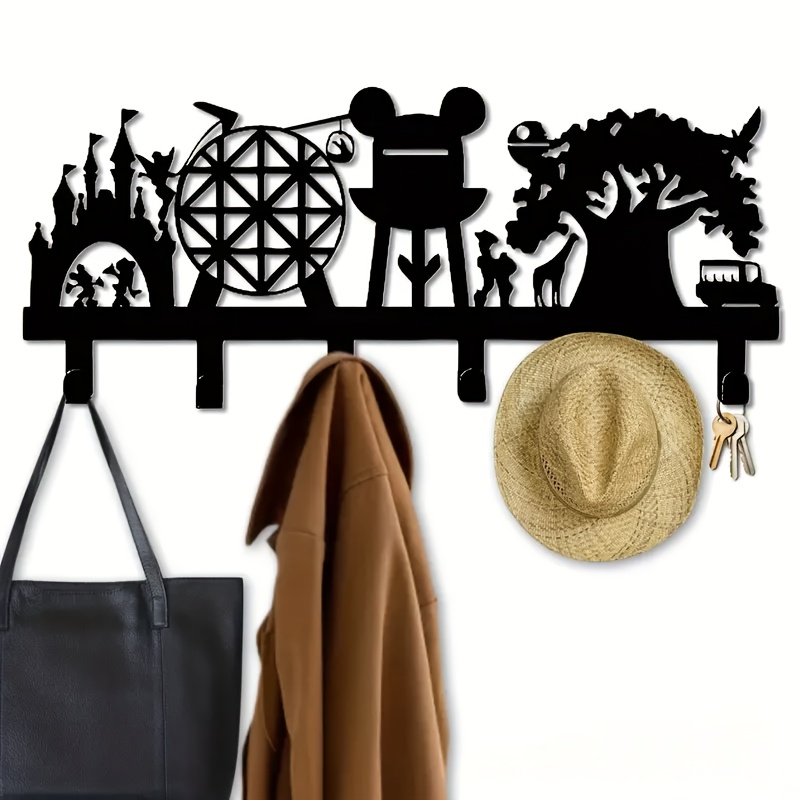 

Metal Key & Hat Rack - Ideal For Christmas, & Use - Iron Wall-mounted Storage Organizer, Best For Christmas