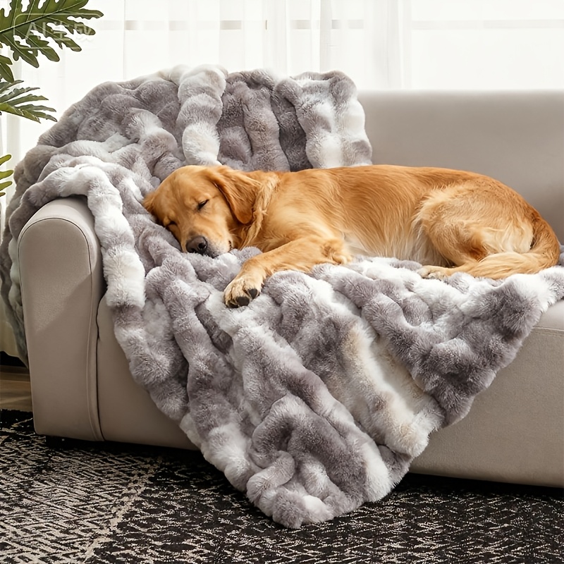 Image of Luxurious Thick 860gsm Blanket, Heavyweight Warm Throw Blanket, Warm Thick Quilt, , No Shedding, Pill Resistant, Machine Washable, For Sofa, Bed, Office And Pets, Ideal Christmas Gift