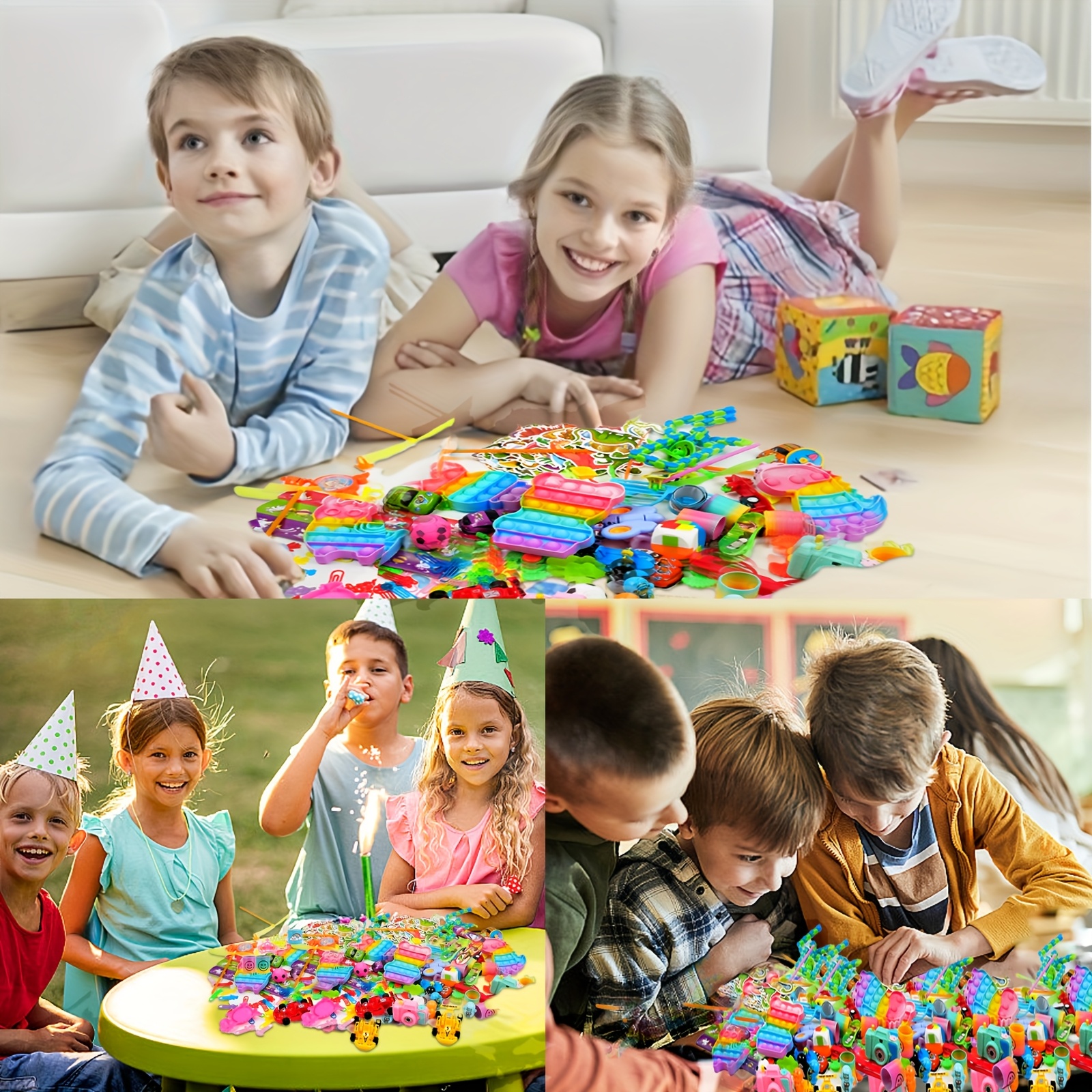 388pcs Party Favors for Kids, Fidget Toys Set, Treasure Box Toys for Classroom Carnival Prize Rewards Pinata Goodie Bag Stuffers Birthday Gifts Fidget Toy for Boys And Girls