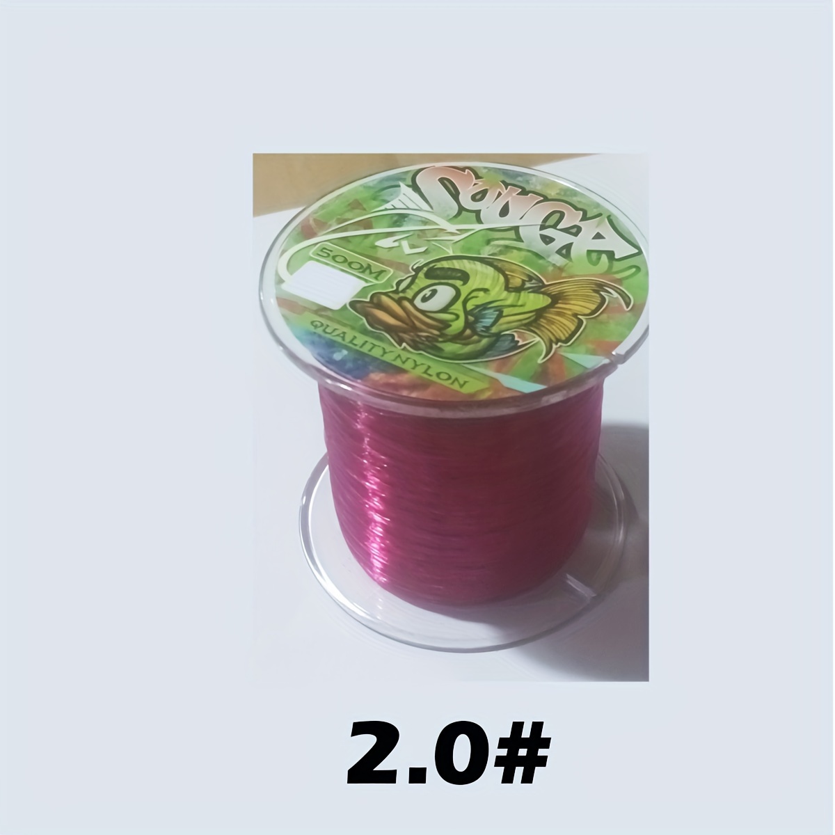 Sougayilang 500m/540yds Nylon Fishing Line, Colorful Strong Wear Resistant  Main Line With Test Drag Weight 7-38lbs (3.18-17.24kg), Number 0.8#-8.0#