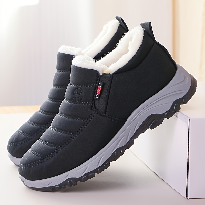TEMU Men's Winter Insulated Thick Warm Shoes Boots