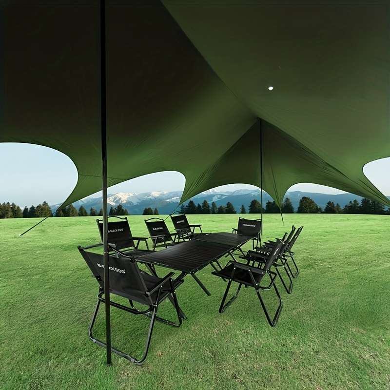 Black Dog Tarp Tent Outdoor Sunshade, Quick Setup