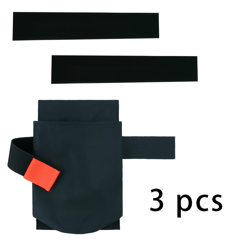 TEMU 3pcs Oxford Fabric Car Fire Extinguisher Organizer - Durable Trunk Storage Bag & Seat Back Holder, For Fire Extinguisher Storage, Car
