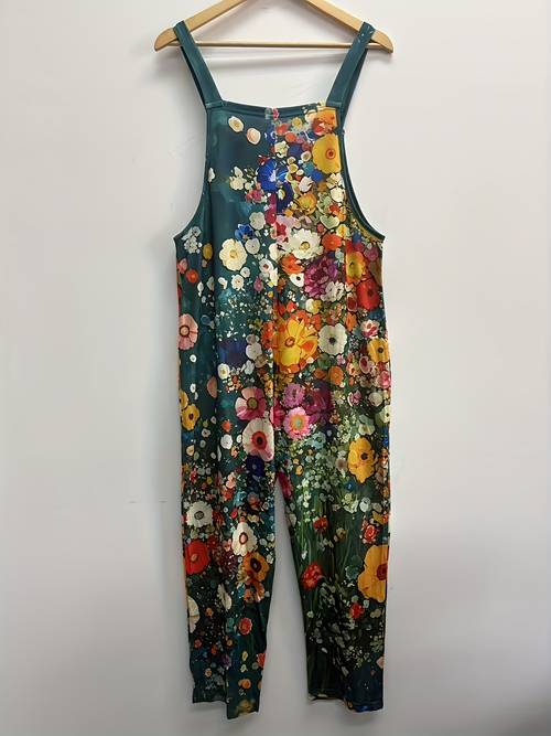 item picture fashionable and versatile home suspender jumpsuit floral 0472