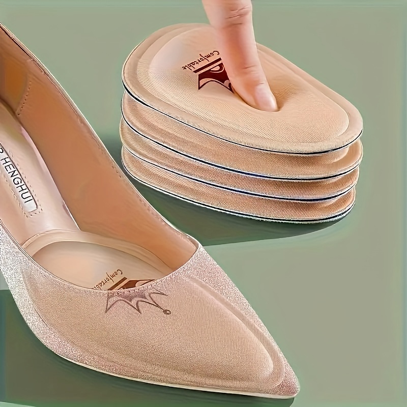 

6/10pcs Comfort Forefoot Cushions For High Heels - Non-slip, Pu Material - Foot Care Accessories