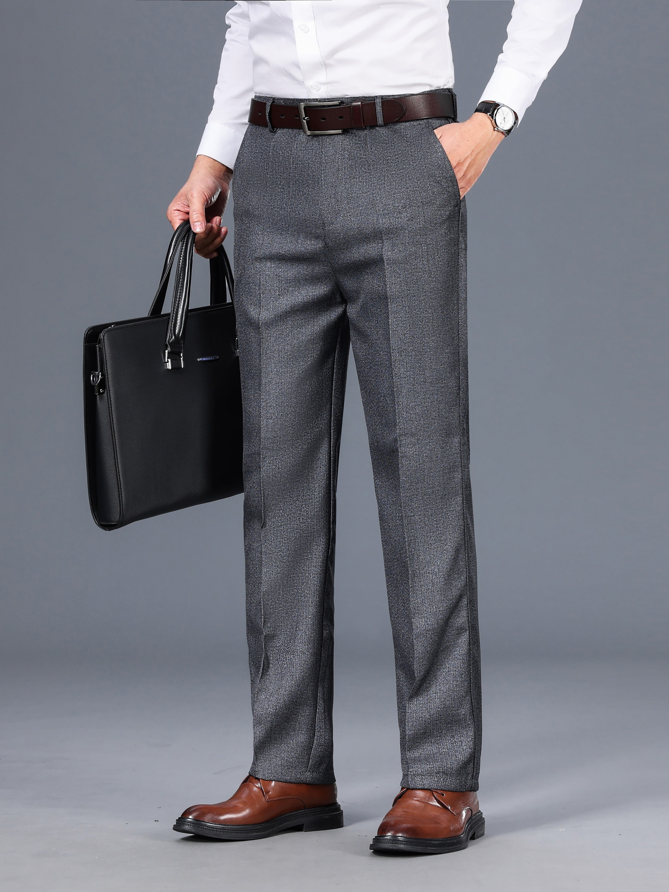 winter weight dress pants autumn regular medium mens straight Long Satin A Line Wool is the most Ultra-Lightweight Size:4X-LARGE