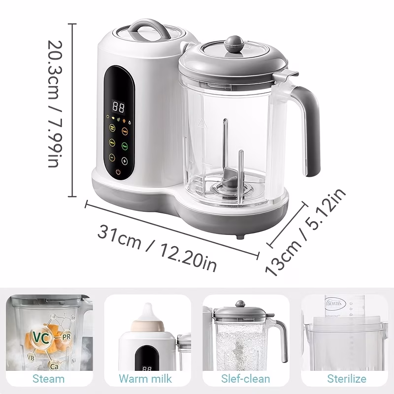 Food Maker, 4-In-1 Steamer Blender And Food ...