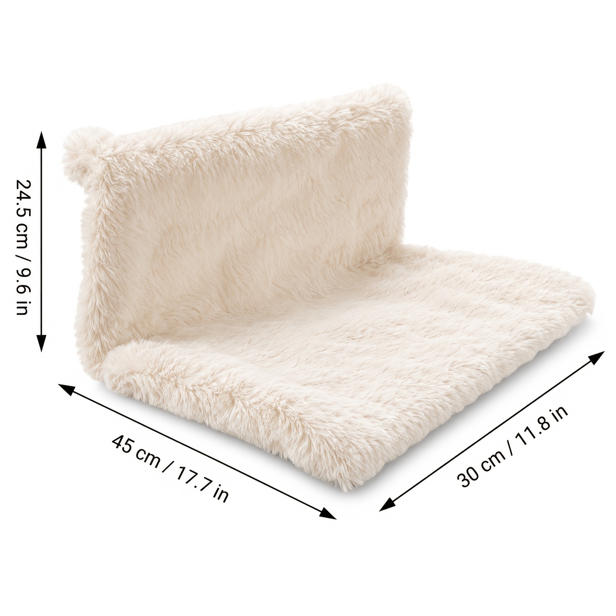 TEMU Cat Hanging Hammock Bed With Thick , No-drilling Stable Installation, Plush Soft Cat Nest, Removable And Washable, Use, Ideal For Bedside, Sofa,