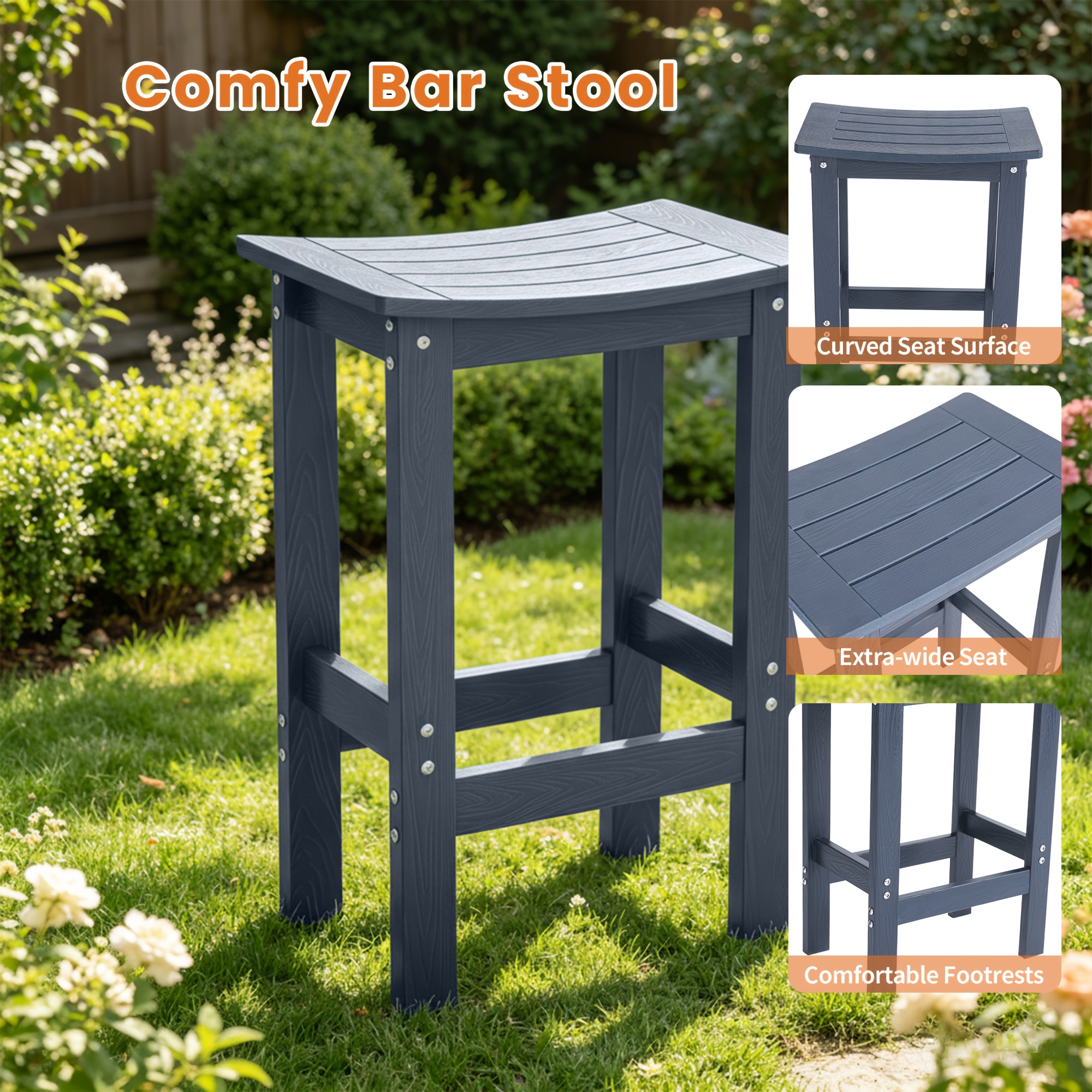 5pcs Outdoor Bar Table And 4-Chair Set, 55-Inch Rectangular High-Leg Bar Table with Stools, All-Weather Waterproof Patio Furniture, Easy to Assemble, Ideal for Patios, Balconies, Backyards, Porches, And Small Spaces