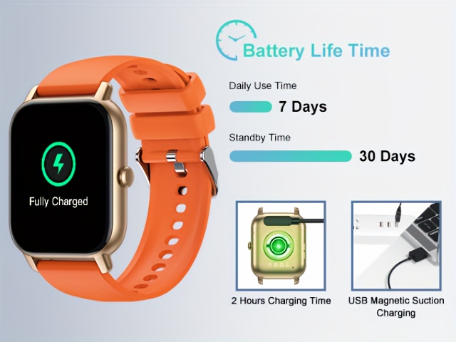 Montre Connectée P66 (Appels Entrants/Sortants), Traqueur d'Activité Fitness pour Femmes et Hommes, Montre Intelligente avec Modes Sport Multiples, Compatible Smartphones Android/iOS