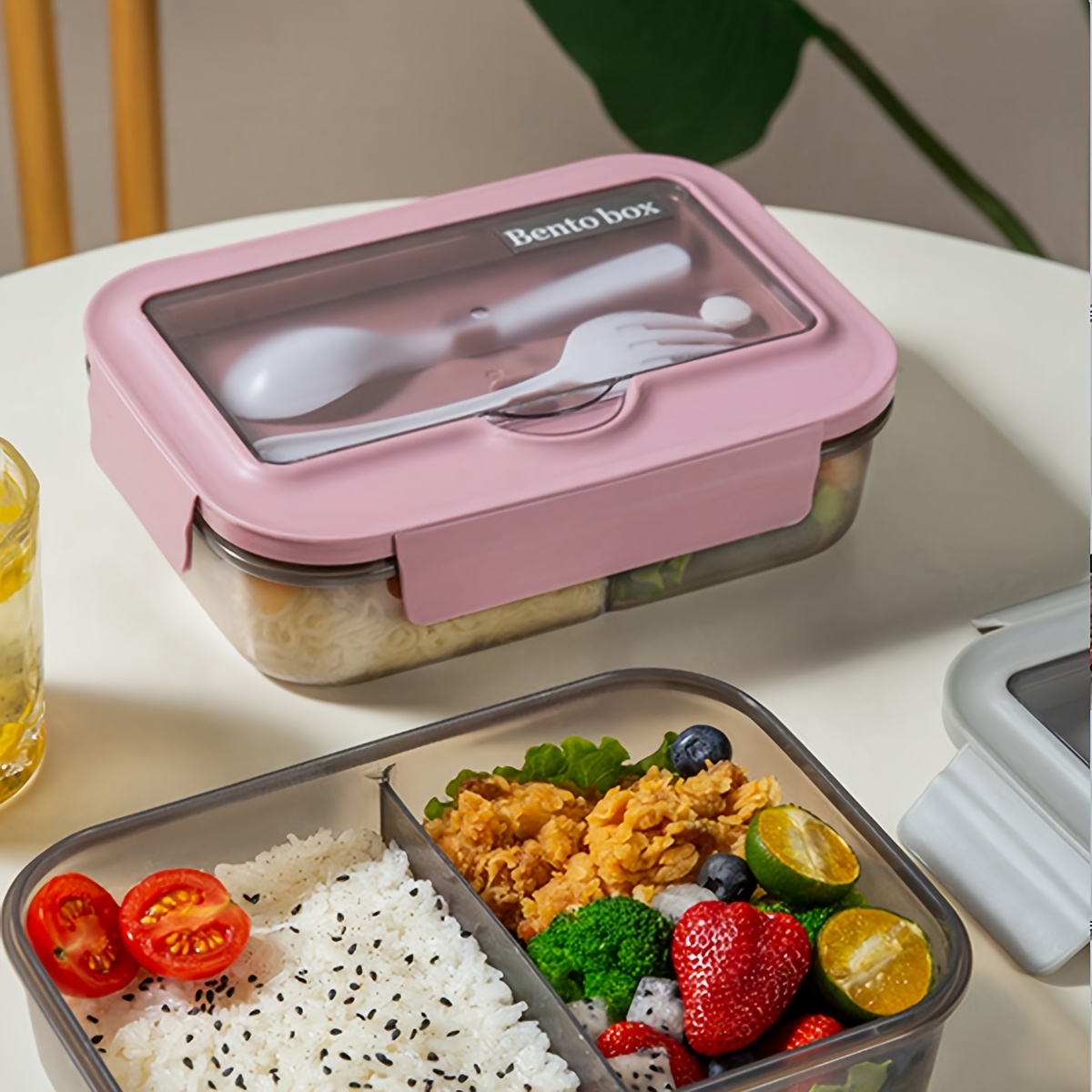 1pc leak proof portable bento lunch box compartments - Temu Japan
