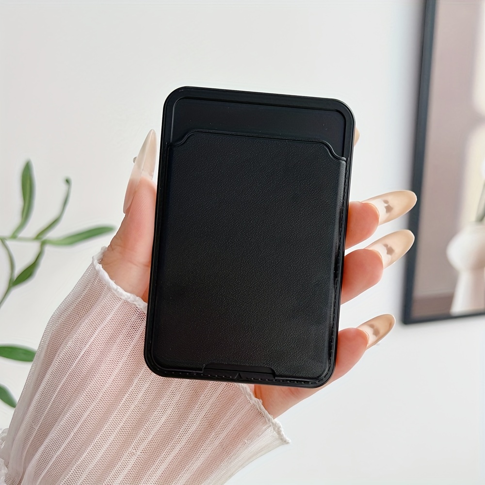 Image of Mobile Phone Back Sticker Card Holder Access Pc Hard Glue Card Bag Solid Self-adhesive Diy Free Handmade