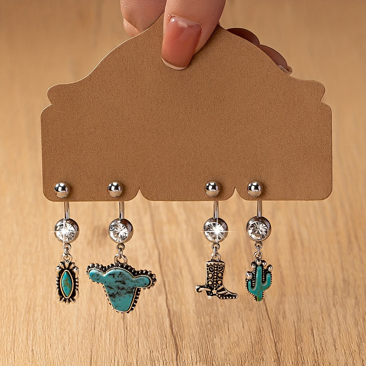 Cactus on sale belly ring