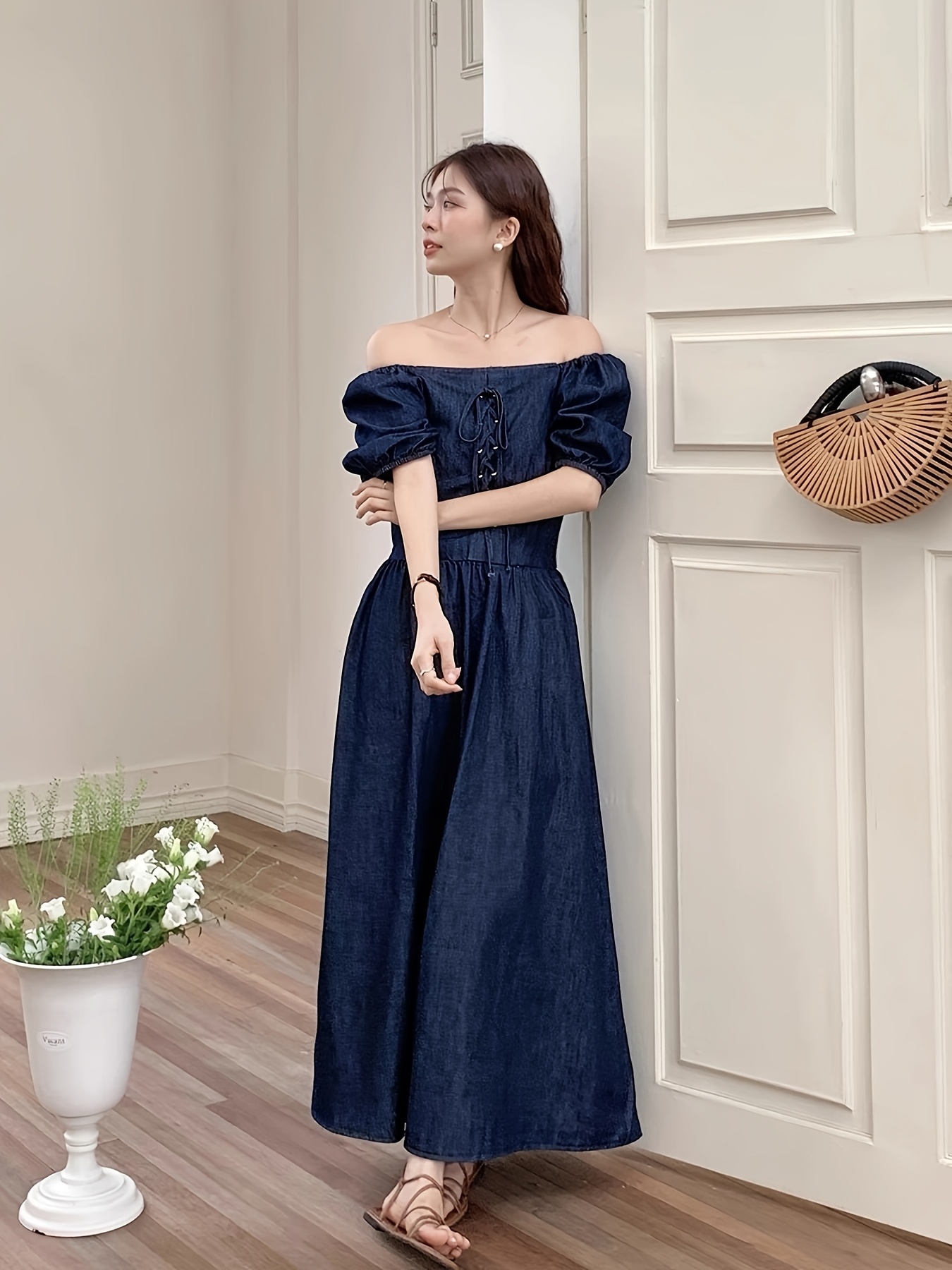 off the shoulder thigh split dress Satin Wedding Dresses Off The Shoulder Leg Split – Lisposa