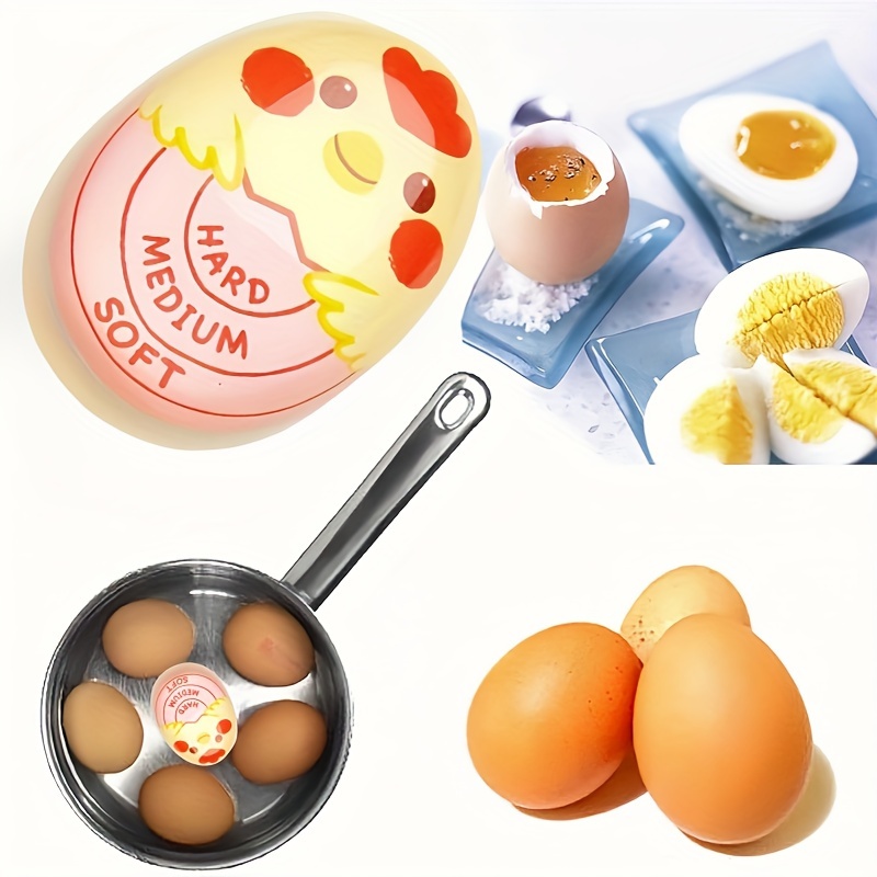 

1pc Cute Egg Timer: Hard, Medium, And Soft Eggs - No Power Required, Plastic Material