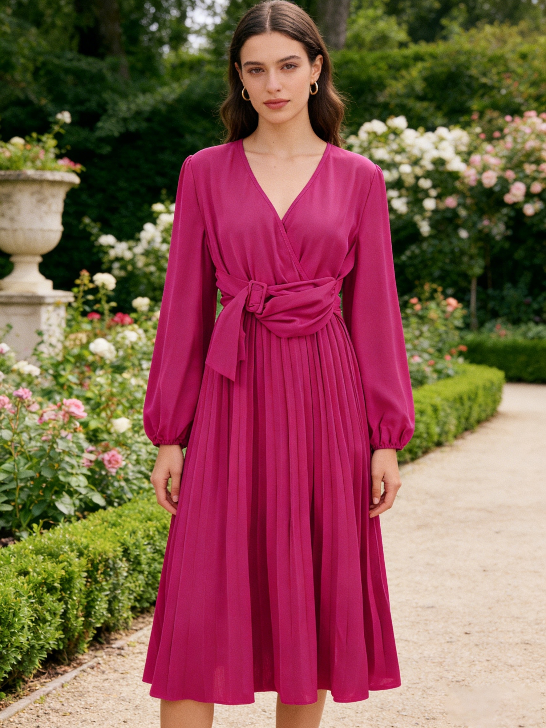 casual midi dresses for women sold on Temu United States