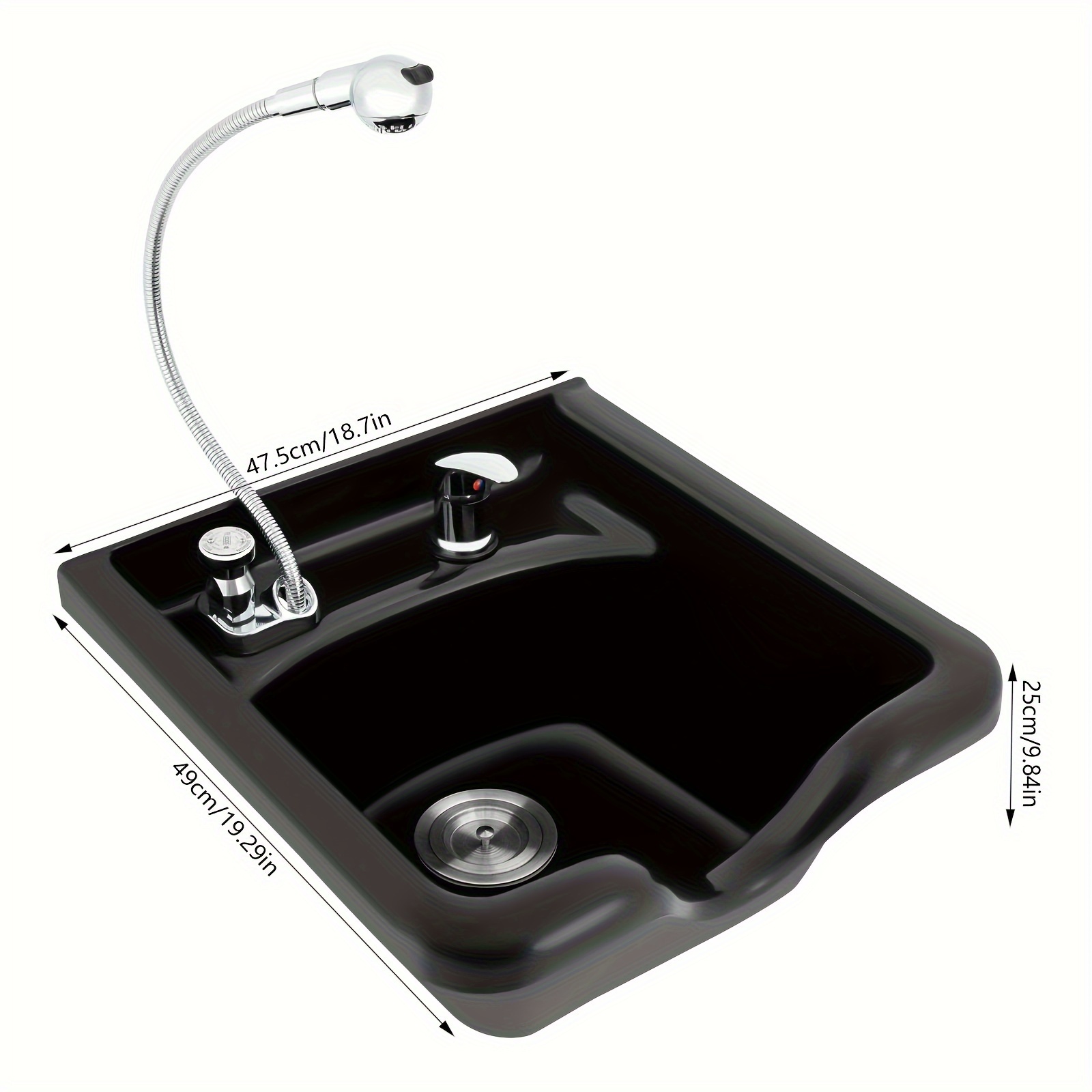 Salon Hairdressing Shampoo Sink Washing Hair Basin Bowl Barber Hair Equipment