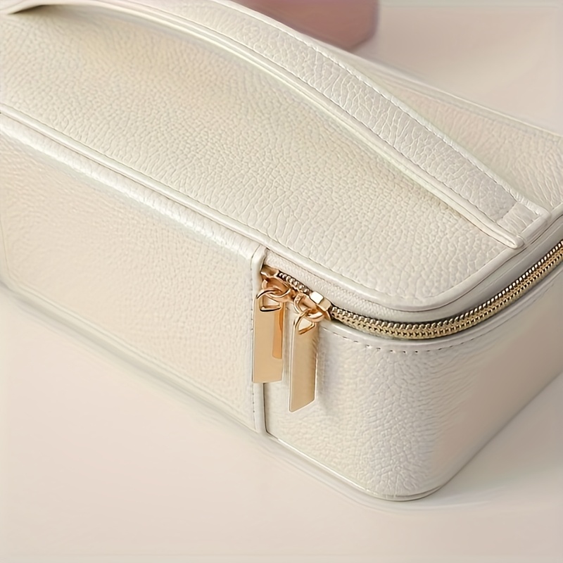   portable jewelry box large synthetic   leather organizer with transparent compartments for bracelets earrings necklaces more perfect gift for women home dorm travel ideal for christmas halloween back to birthdays labor day   jewelry boxes Product details 7
