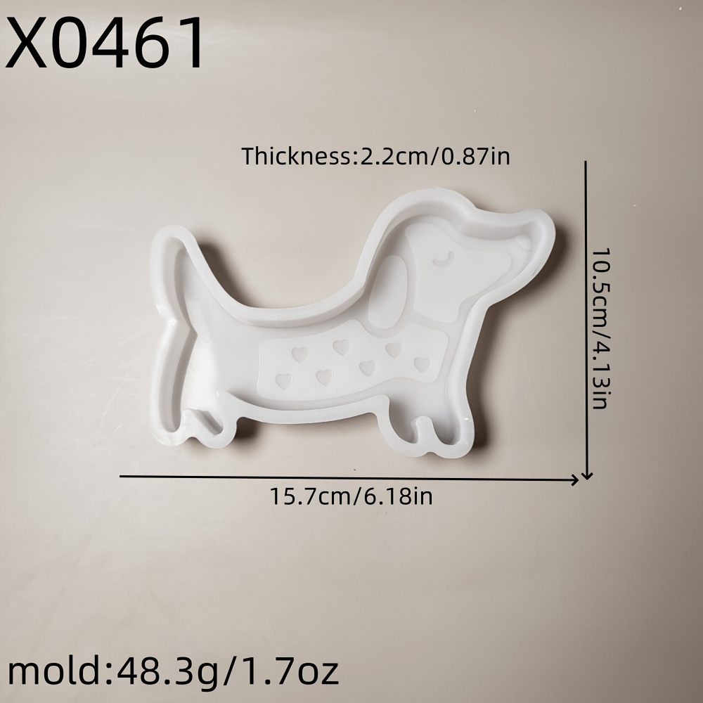 Image of Resin Silicone Mold For Dog 3d Ornaments, Silicone Mold For Candles, Silicone Mold For Gypsum Ornaments, Silicone Mold For Home Decoration, Epoxy Resin Mold X0461
