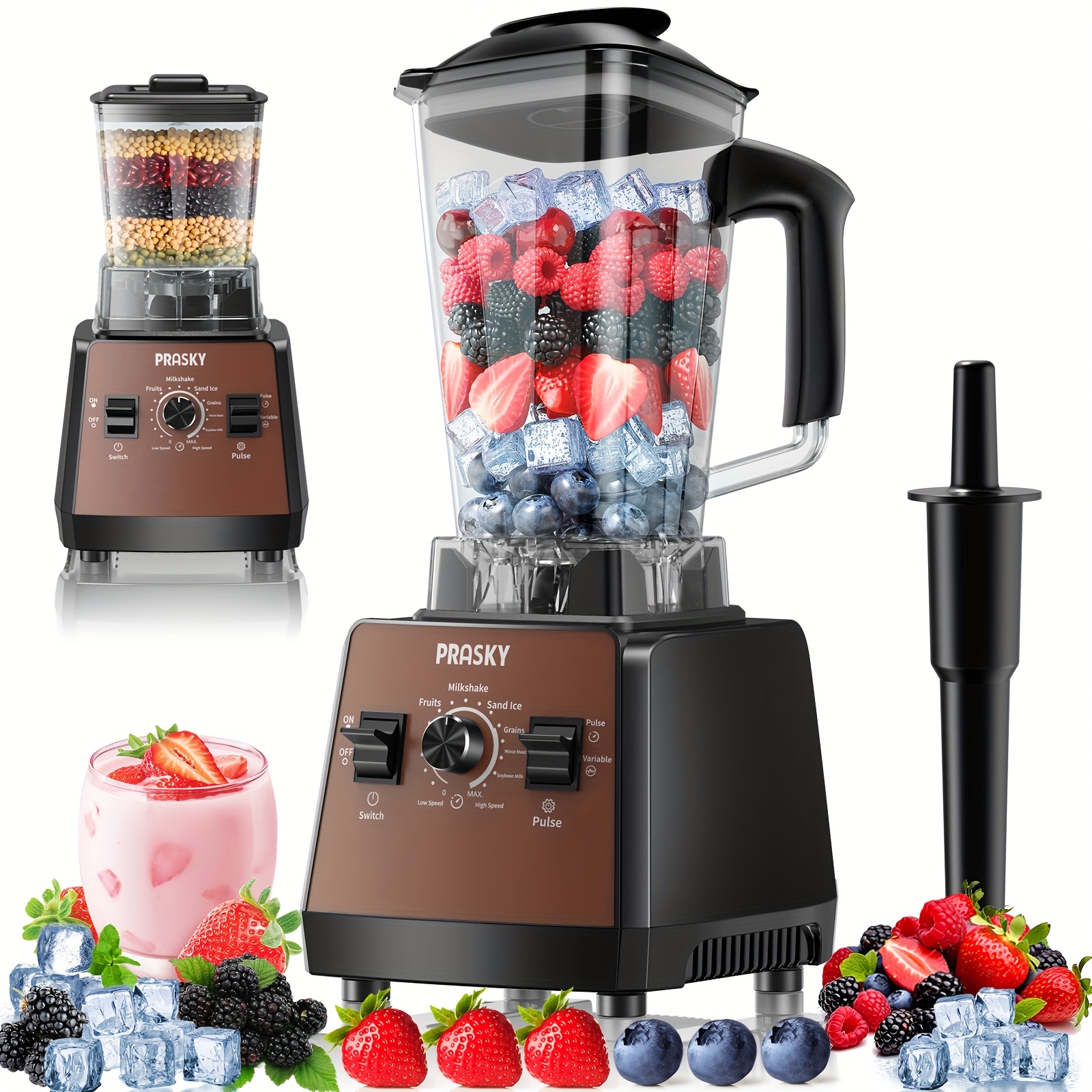Professional Blender, Smoothies Blender with 2 Containers, 68oz... product image 15
