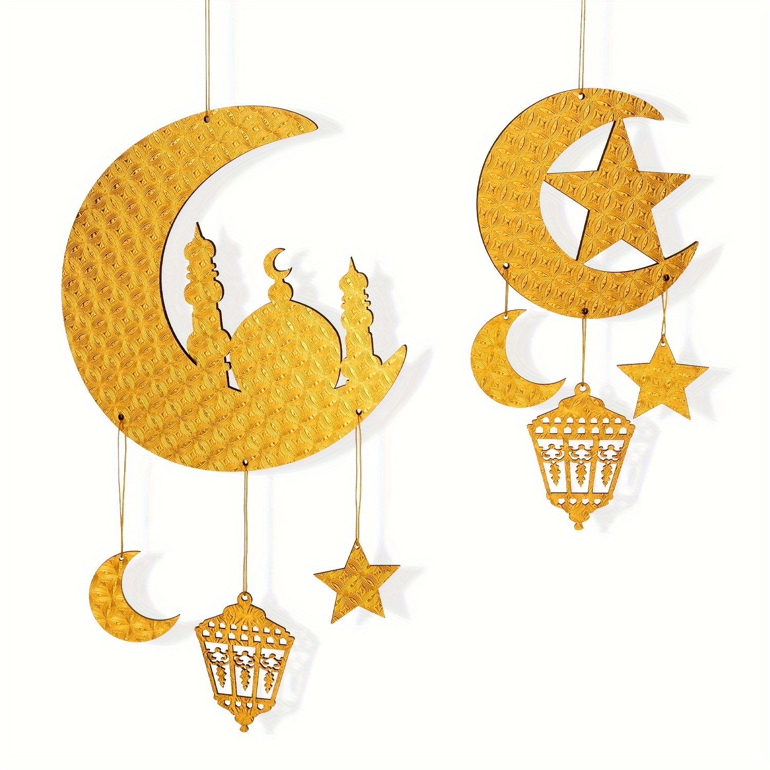 1 Unidad, Decoraciones De Ramadán Para El Hogar -2024-2 Estilos  Decoraciones De Ramadán Adornos Colgantes De Ramadán Decoración De Pared -  Decoración