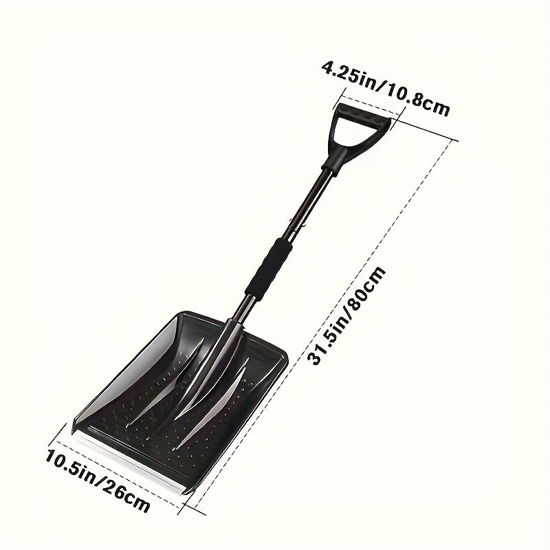 TEMU Stainless Steel Shovel - 2024 Upgraded , Large , & For Driveway, , , Camping, Use - Metal Construction, , 1