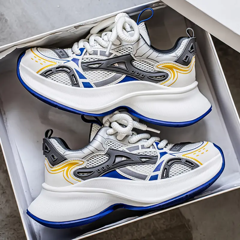 zapatillas bajas para hombre - / /, transpirable con cordones, de pvc acolchada y diseño antideslizante ideal para gimnasio o uso casual en toda temporada ( ) Detalles del producto 11