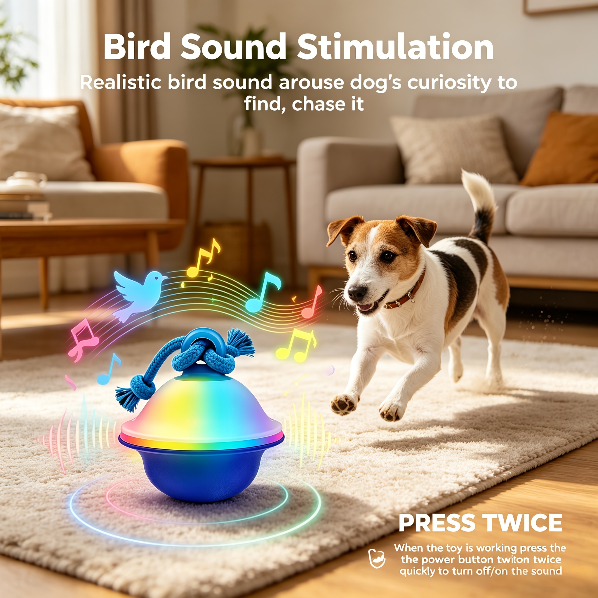 TEMU Dog Toy, Ball , Automatic Movement, Self-rolling, Shaking And Spinning, Active Rolling Interactive Dog Ball For Medium And Small Dogs