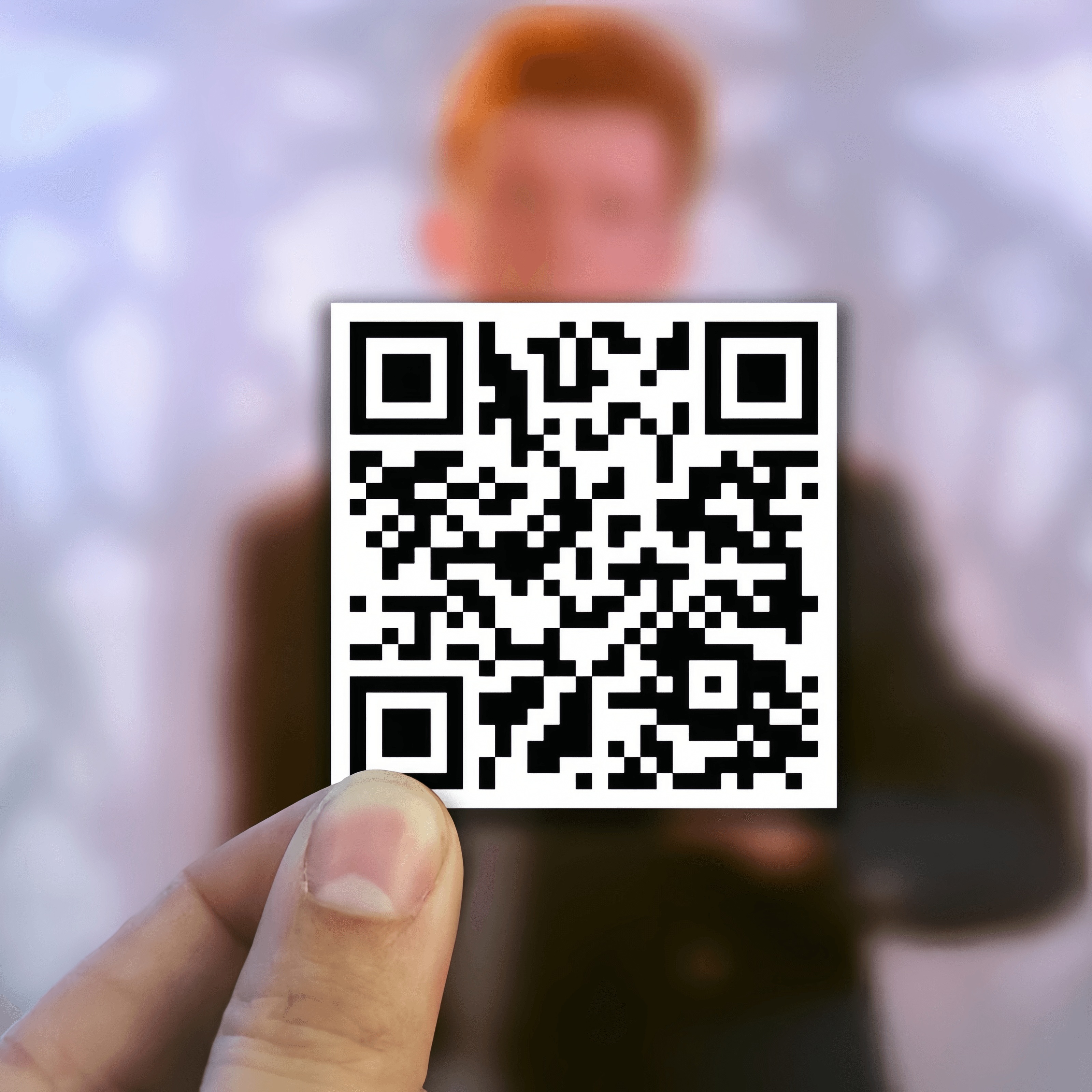 

April Fools' Day : 2x2 Rick Roll Qr - For & , , -adhesive