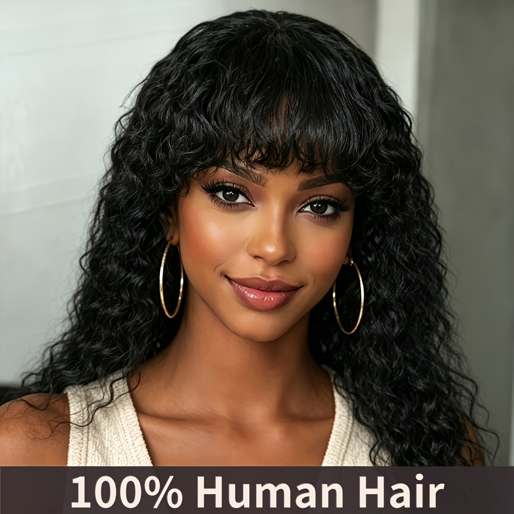 human curly wig sold on Temu United States display picture 1