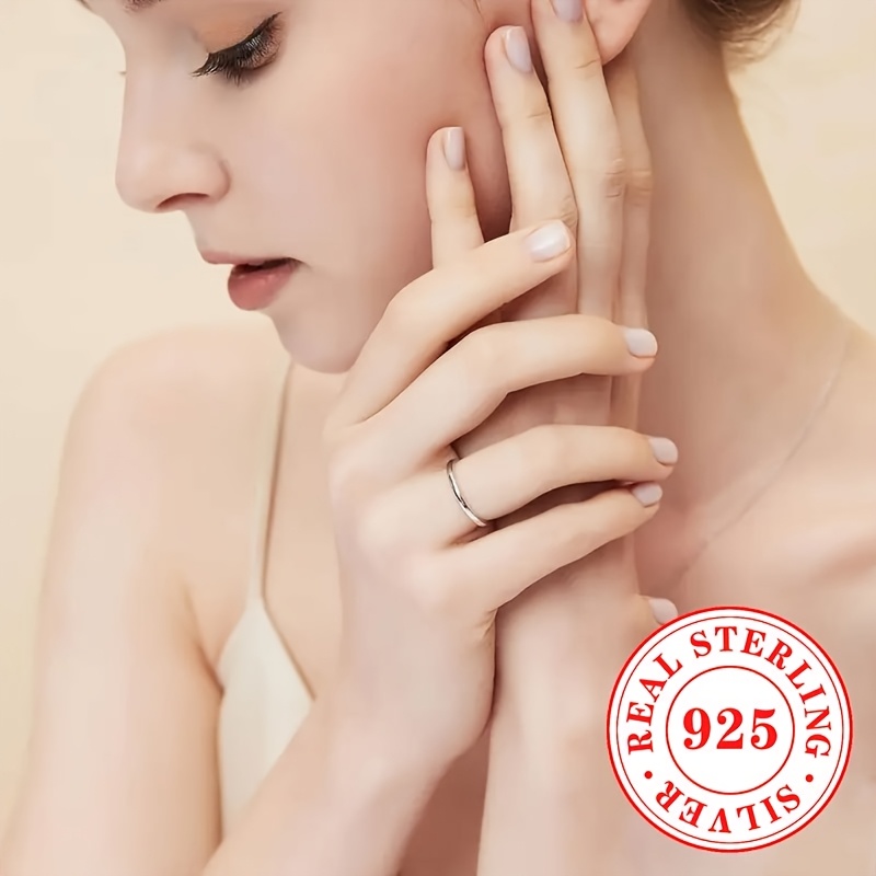 925 Sterling Silver Wide Face Band Ring, Versatile