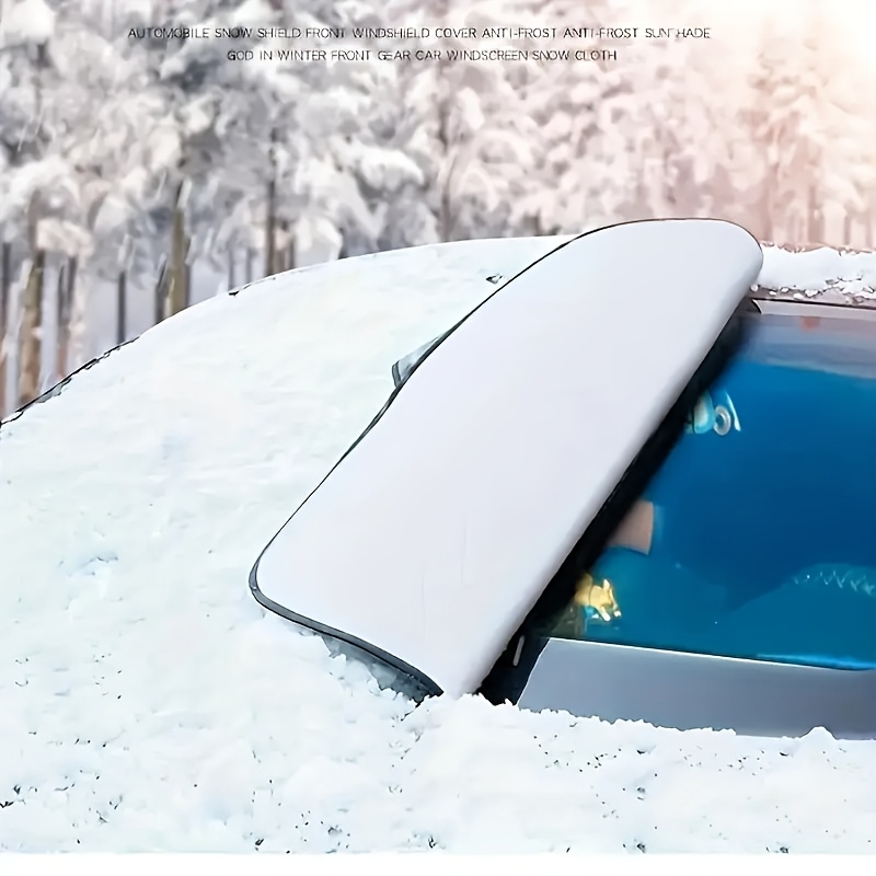 

1pc Front Window Snow : Car Cover - , Waterproof, Uv & Snow Protection With Built-in !