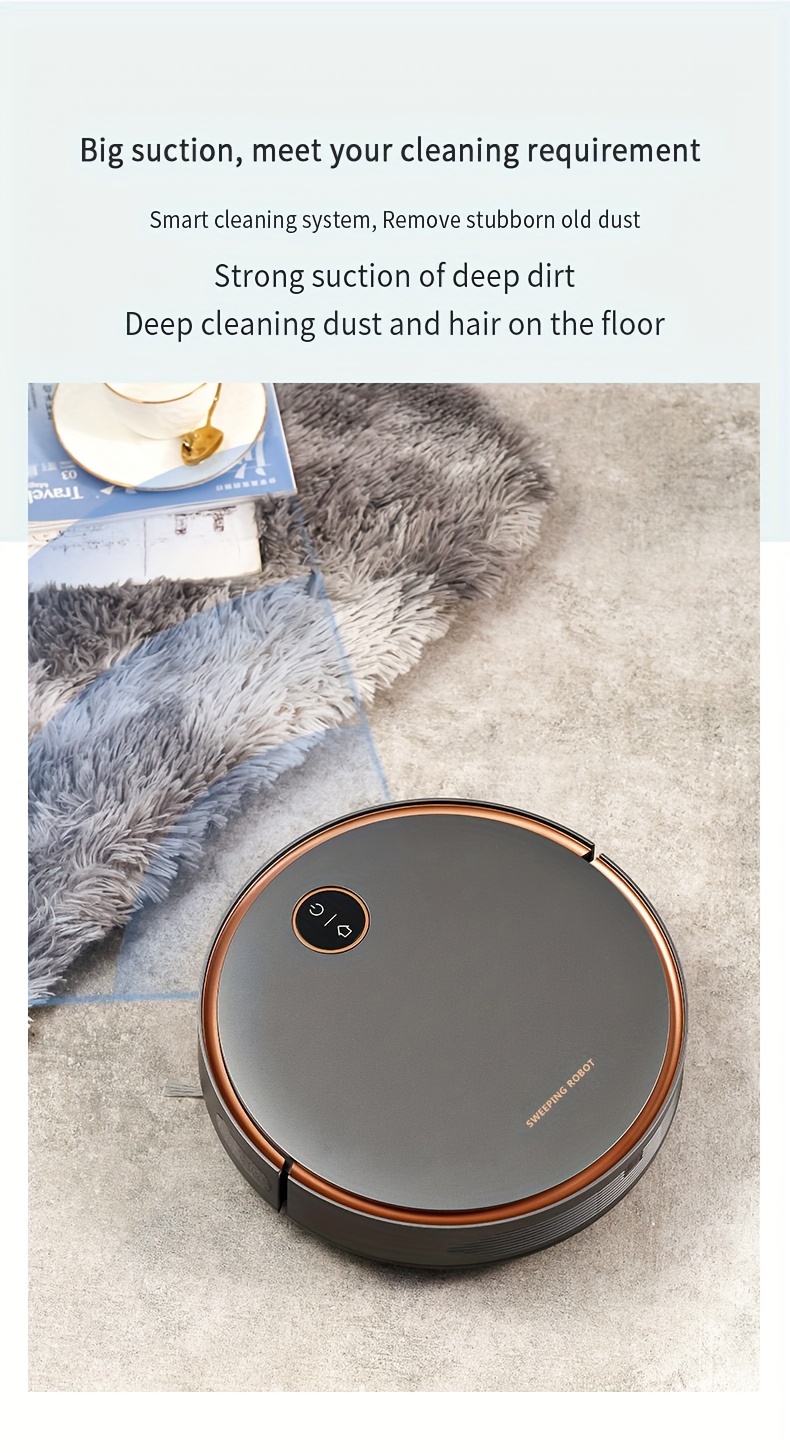 2 in 1 robot vacuum cleaner self charging robotic vacuums for pet hair hard floors low pile carpets us details 7