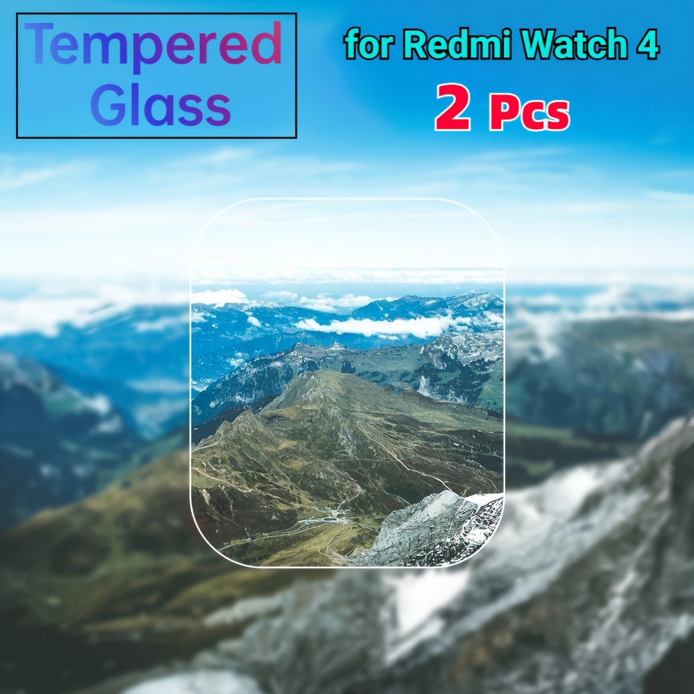 

2pcs Tempered Glass Screen Protectors For Redmi Watch 4, Scratch-resistant, 36mm/1.42 Inch Display Coverage, Crystal