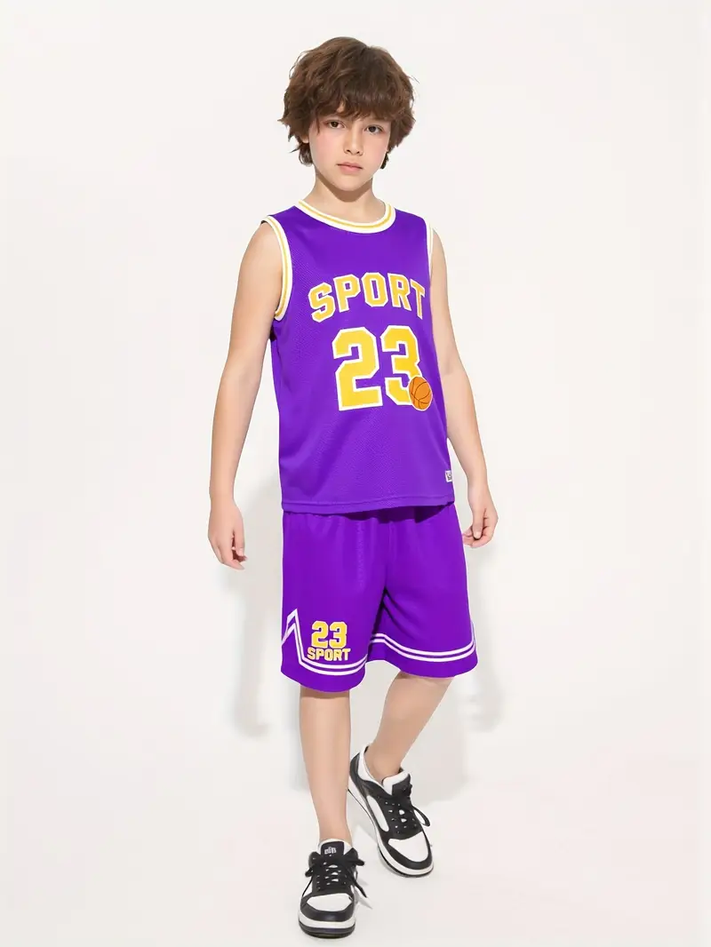 Completo Da Basket Uomo E Bambino - Tuta Sportiva In Poliestere Traspirante, Per Allenamento E Partite - Foto 4