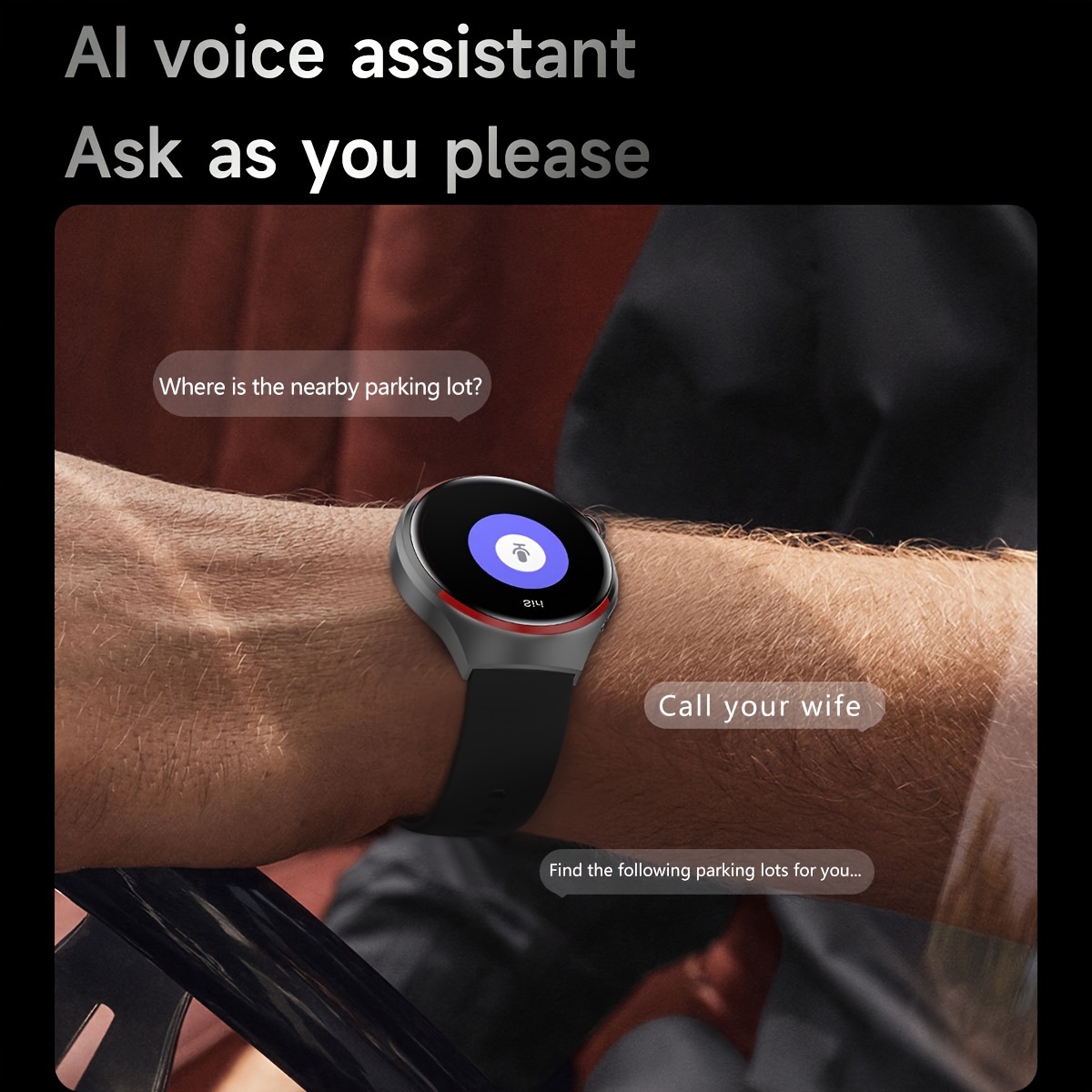 Men's GPS Smart Watch 4 Pro 1.53-inch Colorful HD Display, Custom Dial, Compass, Fitness Tracker, Wireless Phone Connectivity, Modern Style_voghion.com