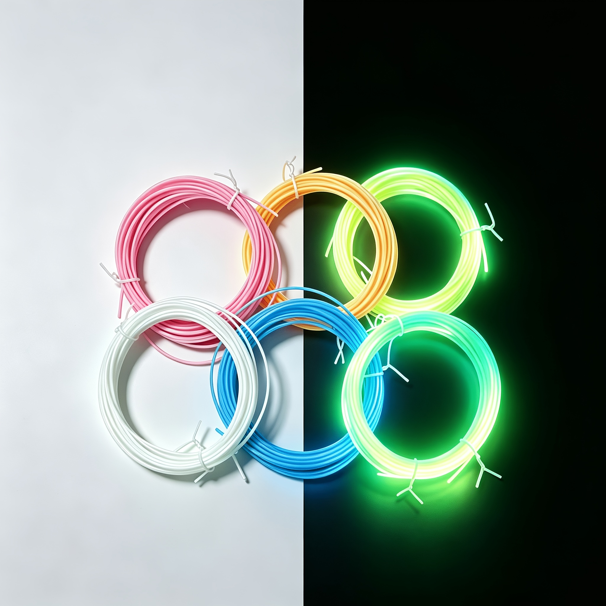 TEMU Luminous Pla 3d Filament 1.75mm, Glow Pla 3d Printing Pen Refill, Works For 3d Printers And 3d Pens