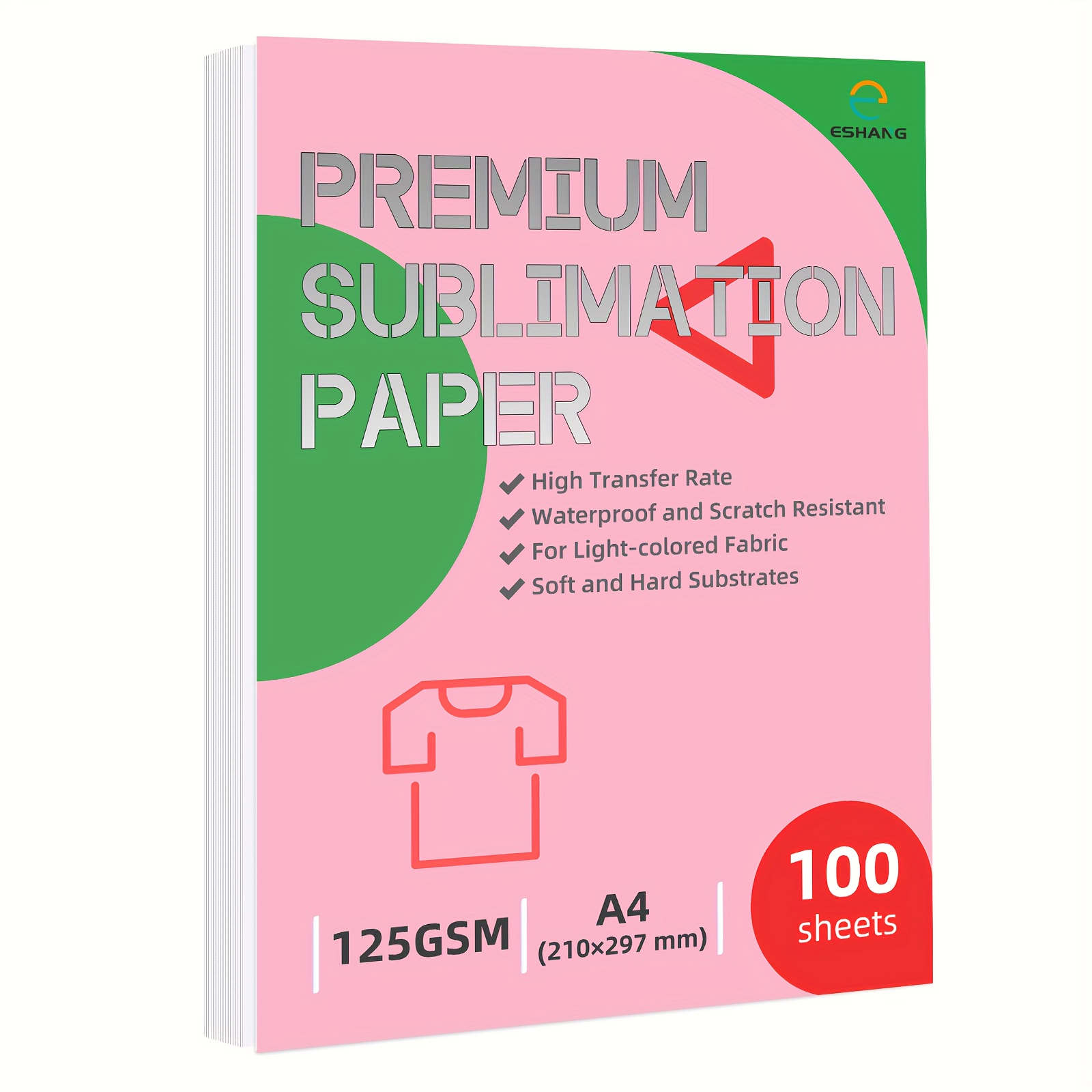 TEMU 100 Sheets Sublimation Transfer Paper Compatible For Inkjet Printers With Sublimation Ink - Heat Press Transfer Sheets For Diy Sublimation