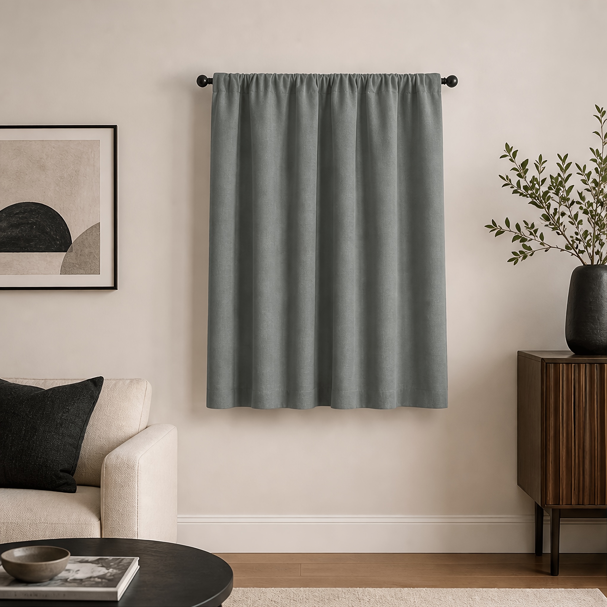 1pc bedroom 100 blackout curtain made of coated material rod pocket hanging sun protection and privacy modern solid   suitable for living room bedroom kitchen holidays and home decor