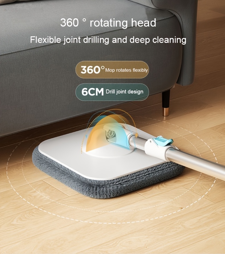 2024 premium rotating mop system with easy clean water   bucket hands free washing for effortless cleaning of floors walls more lazy dirt   details 16