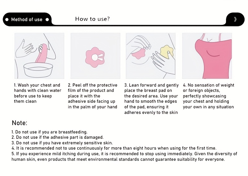 10/20/50/100pcs Disposable Invisible Nipple Covers - Ultra-Thin Breathable Non- Fabric, Anti-Convex Point Design, Round & Flower Shapes for Seamless Under Clothing, Women's Fashion & Lingerie Accessories, Discreet Underwear, Floralshaped Patches, Ultrathin Material