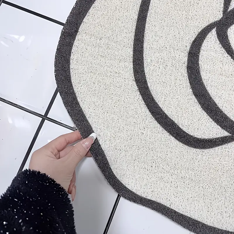 non slip bath mat with unique durable pvc plush texture easy to clean modern bathroom decor for bathroom Product details 7