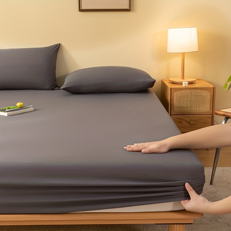2pc Soft And Comfortable Fitted Sheet (without Pillowcases), 360° Full Coverage, Breathable And Skin-friendly, Fits Most Mattresses, Machine Washable, Suitable For .