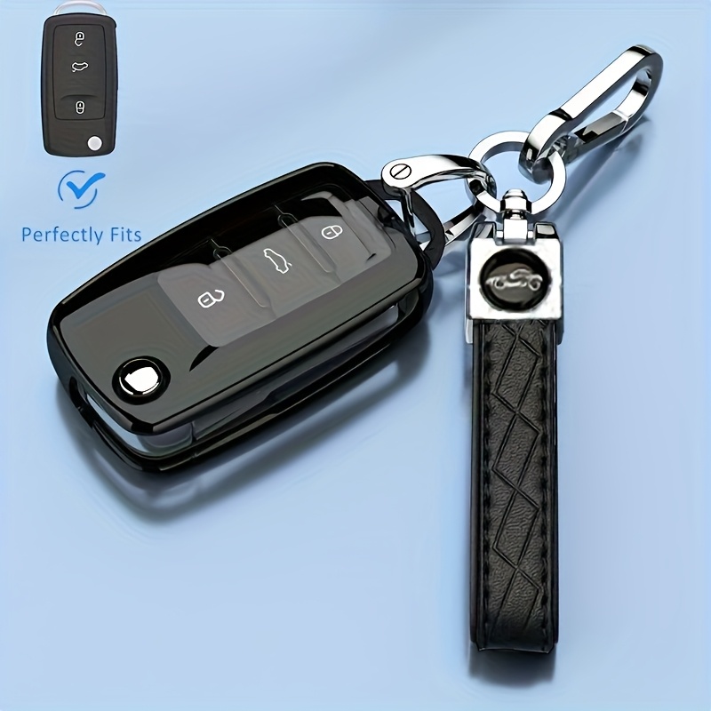 1pc Suitable For Remote Key Covers, Suitable For Jetta Parts, Suitable For , , , , Tiguan, Mk5, , Golf , For Tiguan Remote Key Covers.