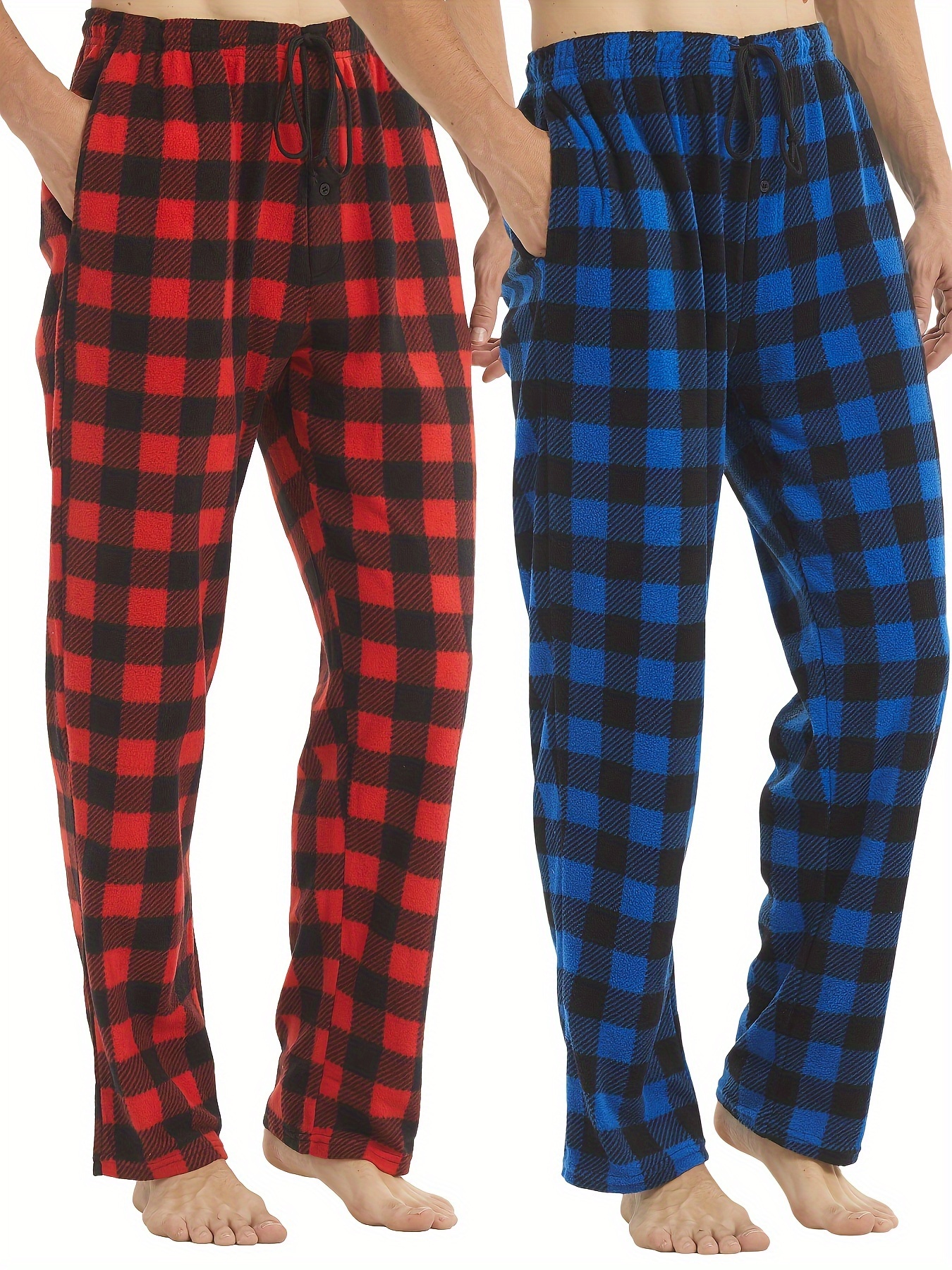 Men's Trendy Home Pajamas Sets, Casual Comfy Tees With Chest Pocket &  Checkered Pants, Outdoor Sets For Summer, As Valentine's Day Gifts