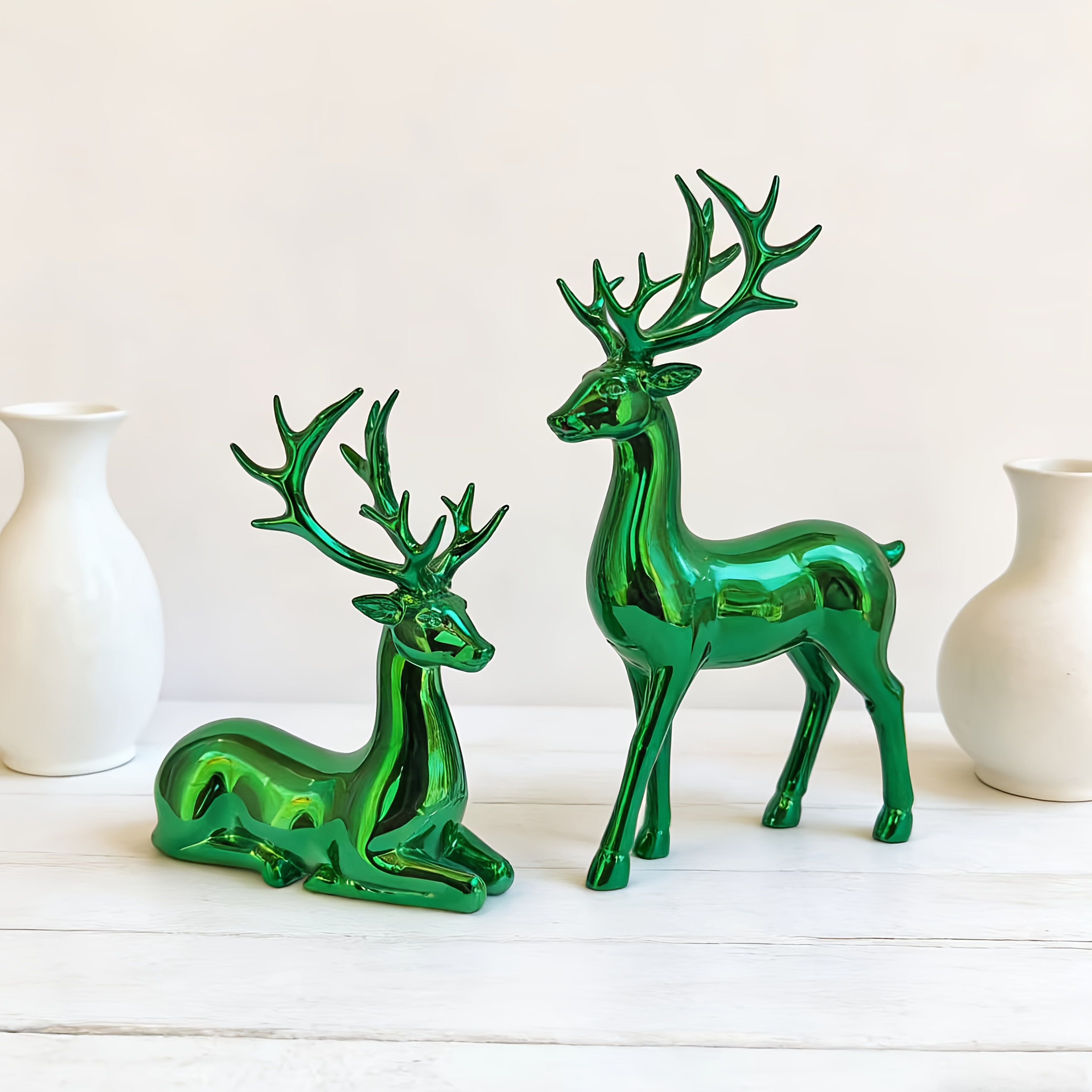 2er set ornamente feiertagsfiguren dekoration büro