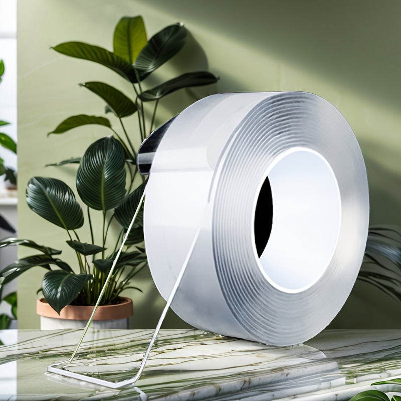 

3 Rolls Of Heavy-duty Double-sided Tape, Reusable Traceless Magic Tape, Washable Clear Tape, Used In Home Rooms, Handmade Diy Making, On The Wall And More.