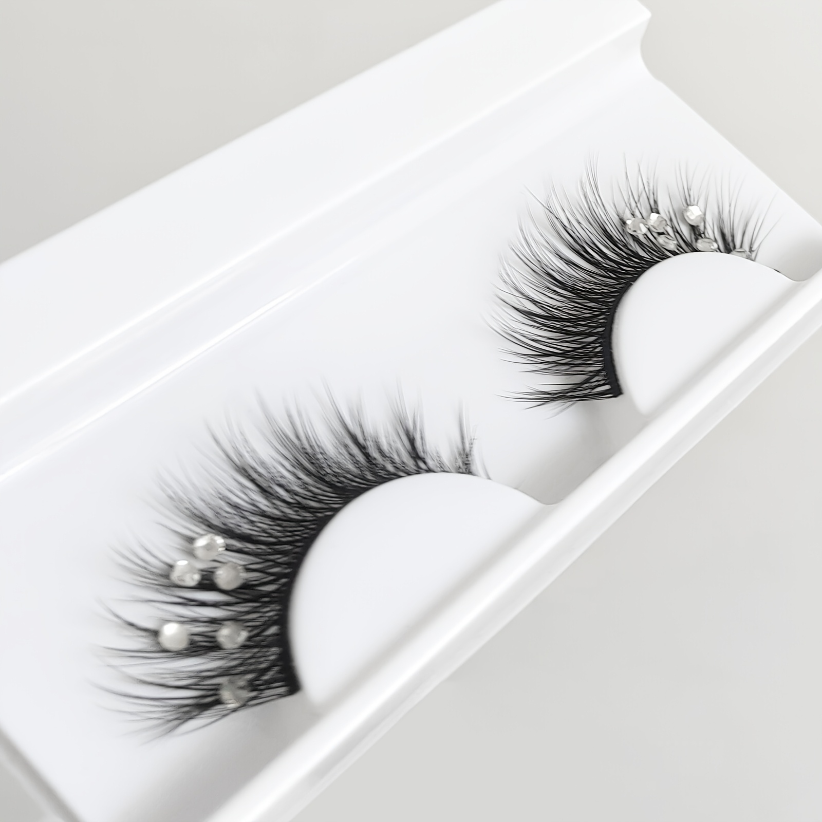 1 Pair Of Diamond Eyelashes Party Lashes High-end Wedding Lashes