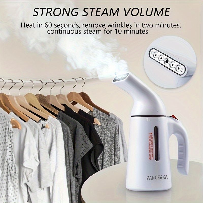 

1pc Steamer For Clothes Steamer, Handheld Clothing Steamer For Garment, Portable Travel Steam Iron, Portable Garment Steamer, Fast Heat-up, Multifunction Powerful Steamer Suitable For Home And Travel