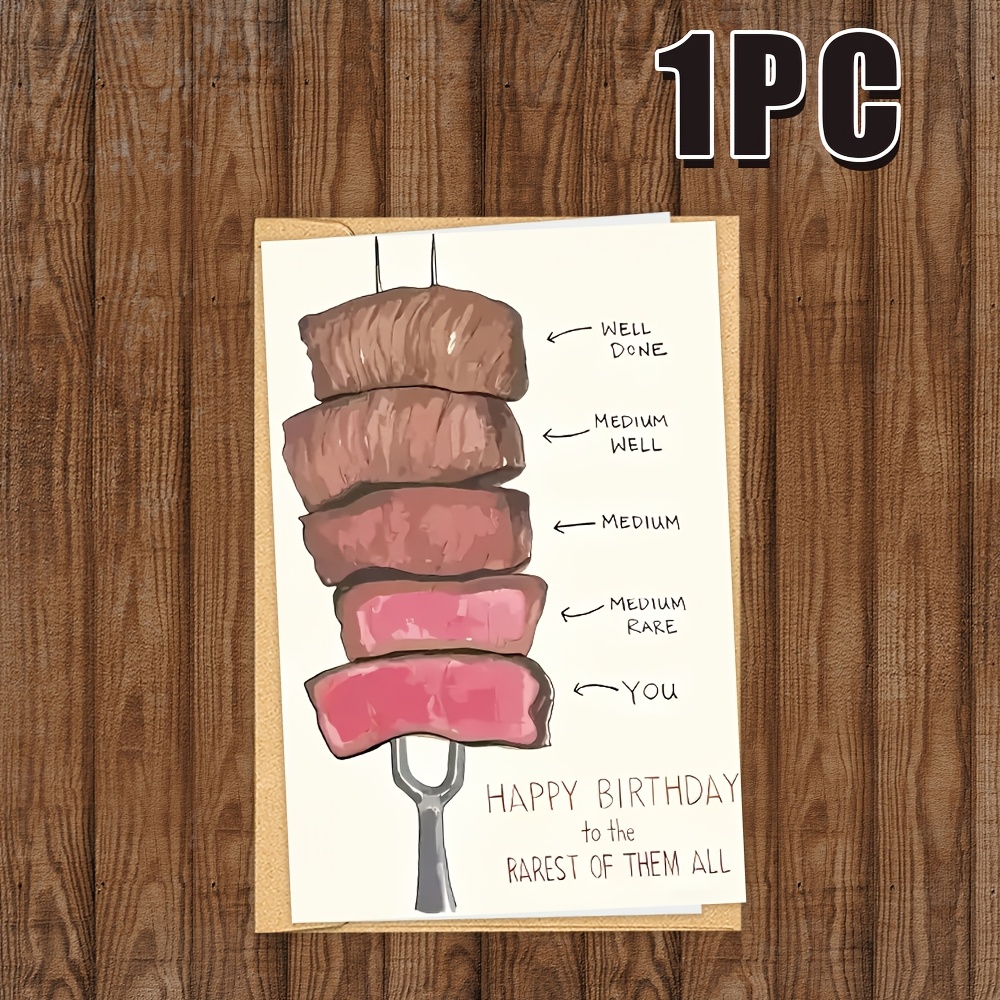 rare steak birthday card Personalised You Are Rare Steak Birthday Card – Hallmark main image 1